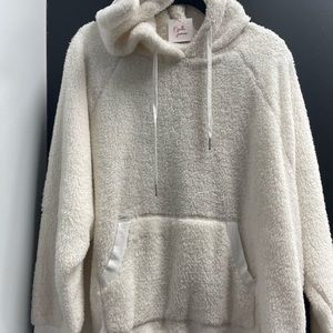Teddy hoody with ears and kanga pocket